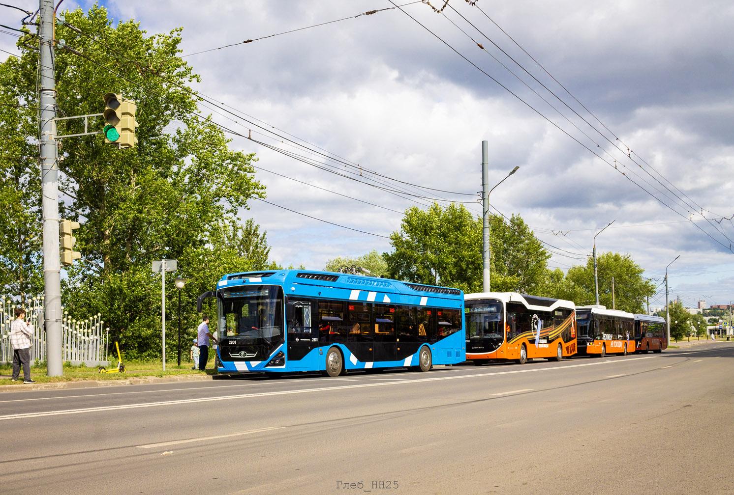 Нижний Новгород, ПКТС-6281.01 «Адмирал» № 2801; Нижний Новгород — Парад и выставка в честь 78-летия нижегородского троллейбуса 28.06.2025