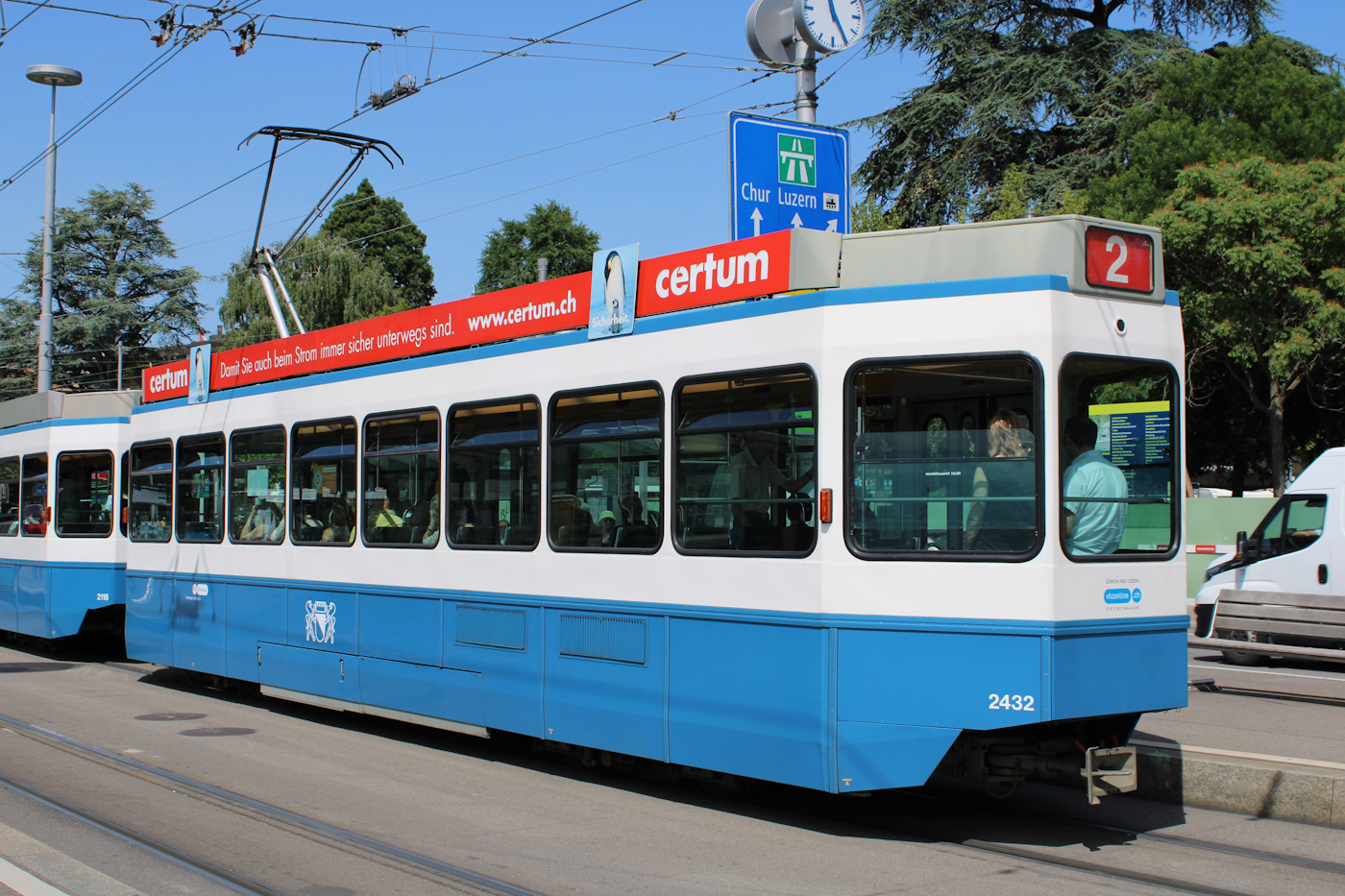 Цюрих, SWP/SIG/ABB Be 2/4 "Tram 2000 Pony" № 2432