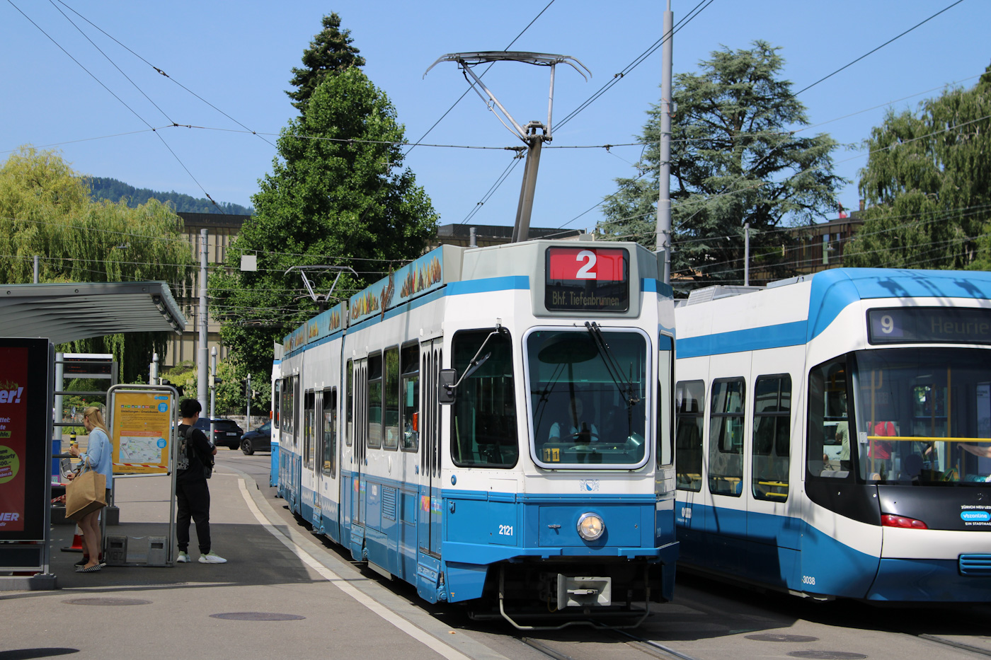 蘇黎世, SWP/SIG/ABB Be 4/8 "Tram 2000 Sänfte" # 2121