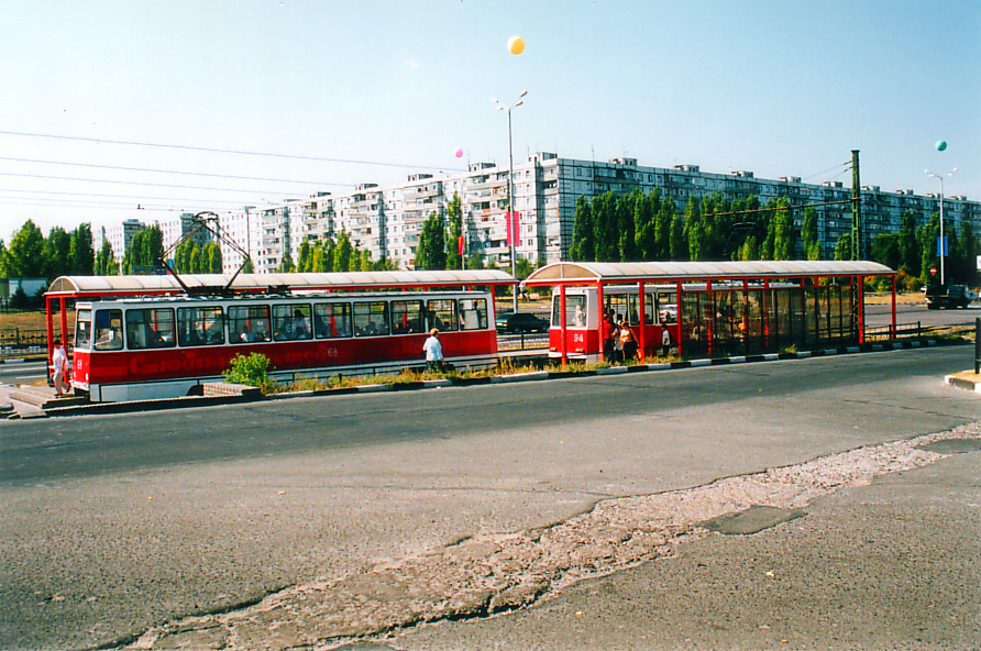 Старый Оскол, 71-605 (КТМ-5М3) № 68; Старый Оскол, 71-605 (КТМ-5М3) № 94; Старый Оскол — Остановочные пункты