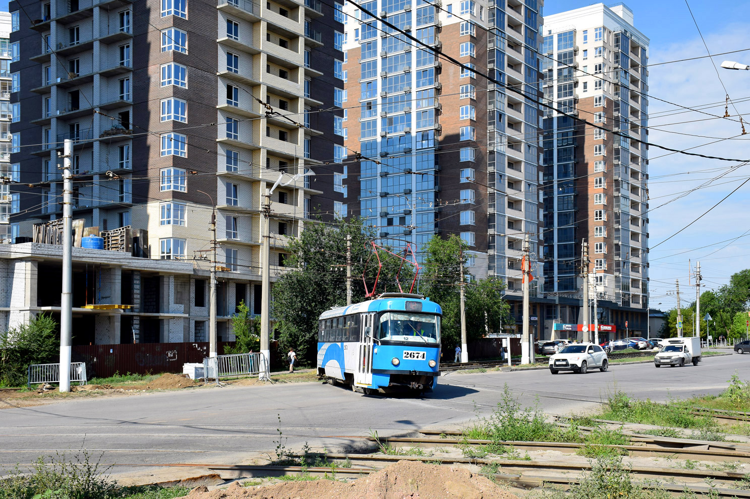 Волгоград, Tatra T3SU (двухдверная) № 2674
