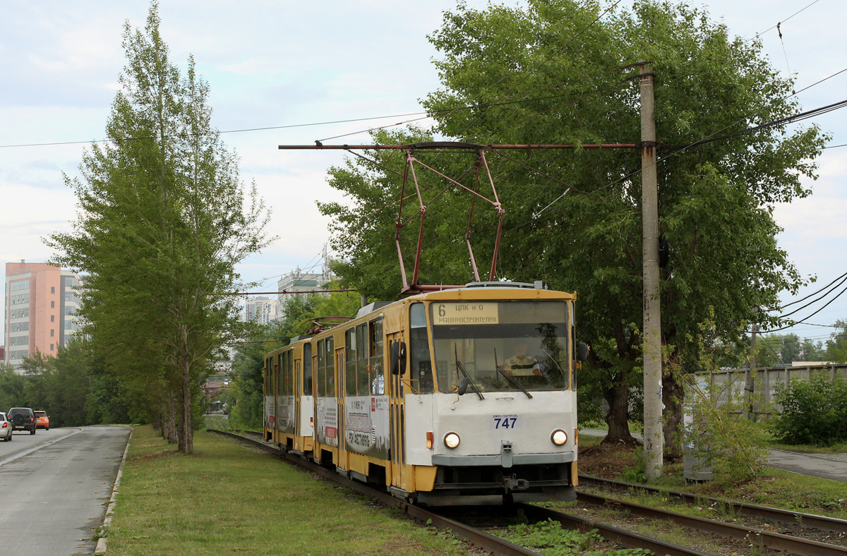 Екатеринбург, Tatra T6B5SU № 747