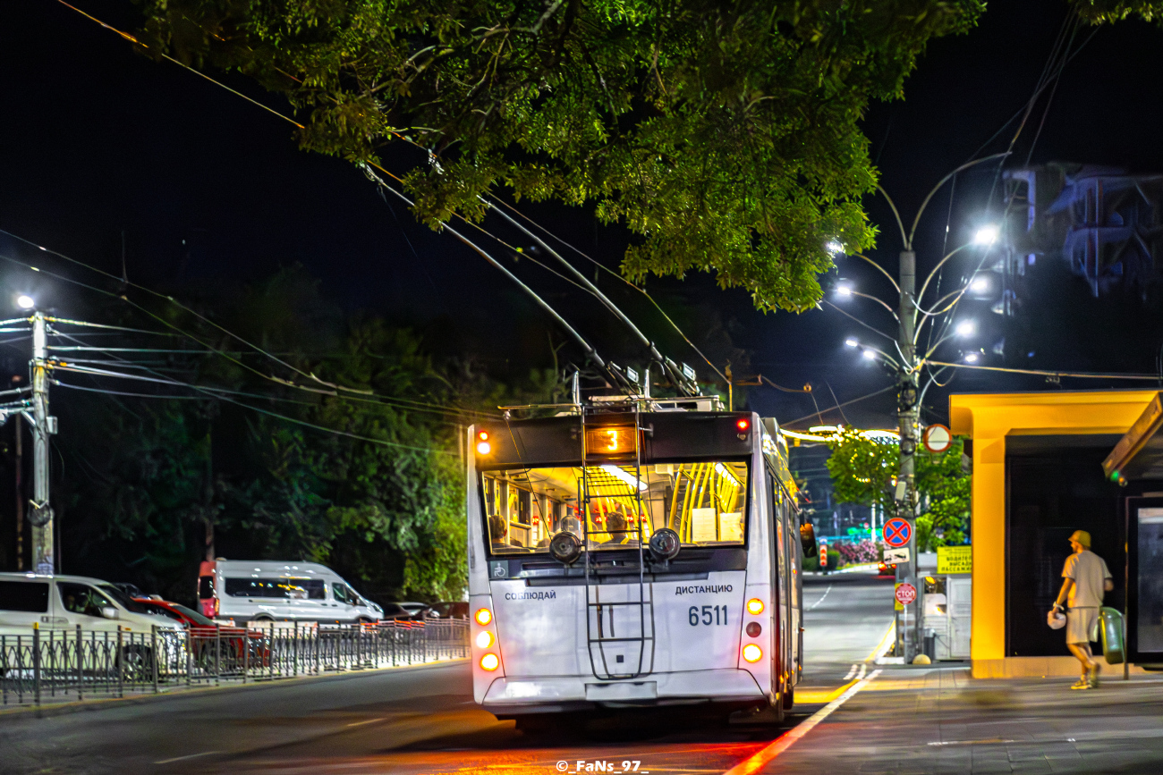 Крымский троллейбус, СВАРЗ-МАЗ-6275 № 6511