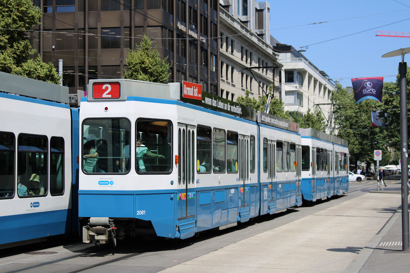 Цюрих, SWP/SIG/BBC Be 4/6 "Tram 2000" № 2081