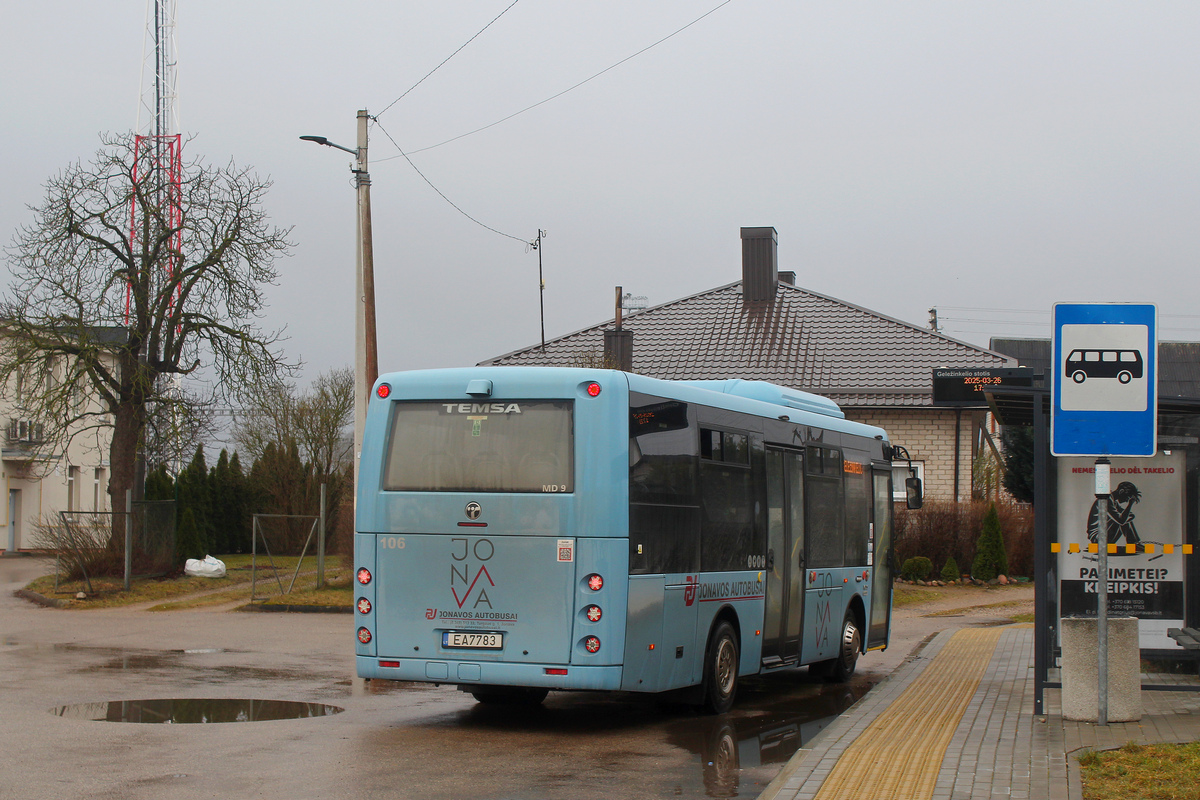 Йонава, Temsa MD9 ElectriCITY № 106