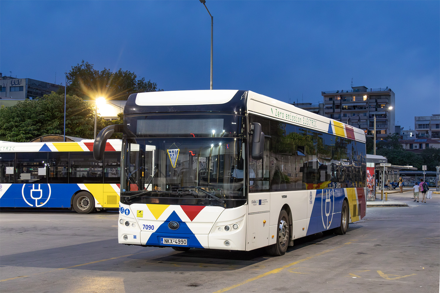 Салоники, Yutong E12 (ZK6128BEVG) № 7090