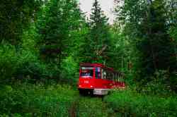 Novopolotsk, 71-605 (KTM-5M3) # 010; Novopolotsk — Ordered trip 08.07.2025 on tram 010