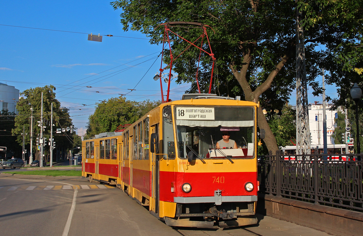 Екатеринбург, Tatra T6B5SU № 740