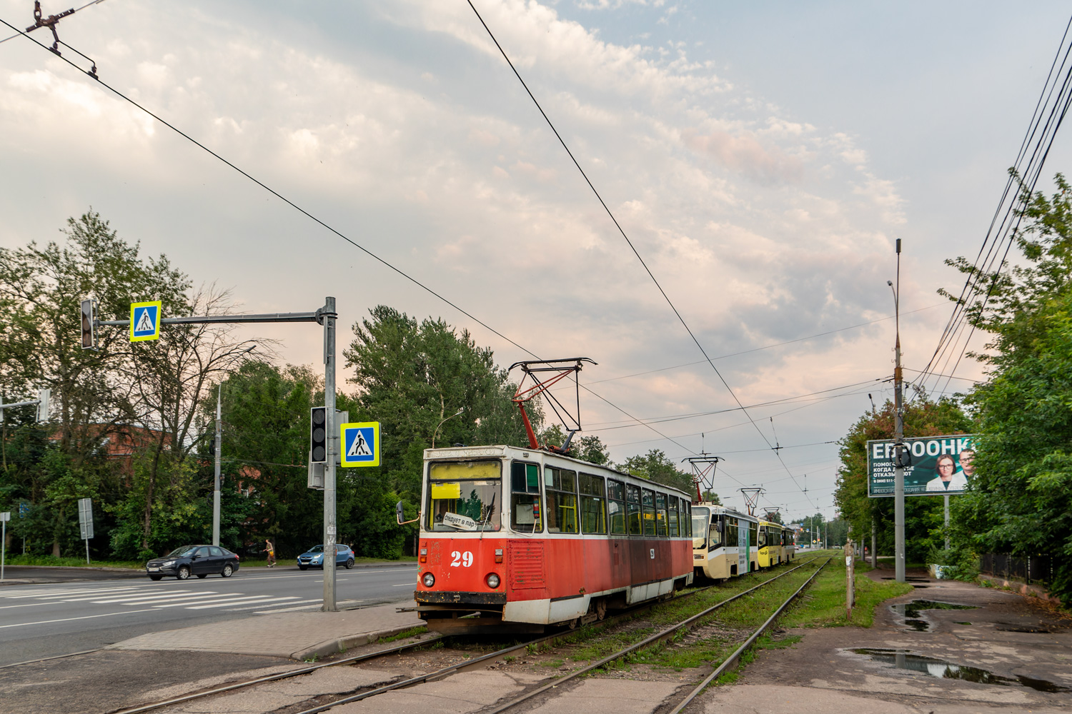 Ярославль, 71-605 (КТМ-5М3) № 29; Ярославль — 08.07.2025 Последствия урагана