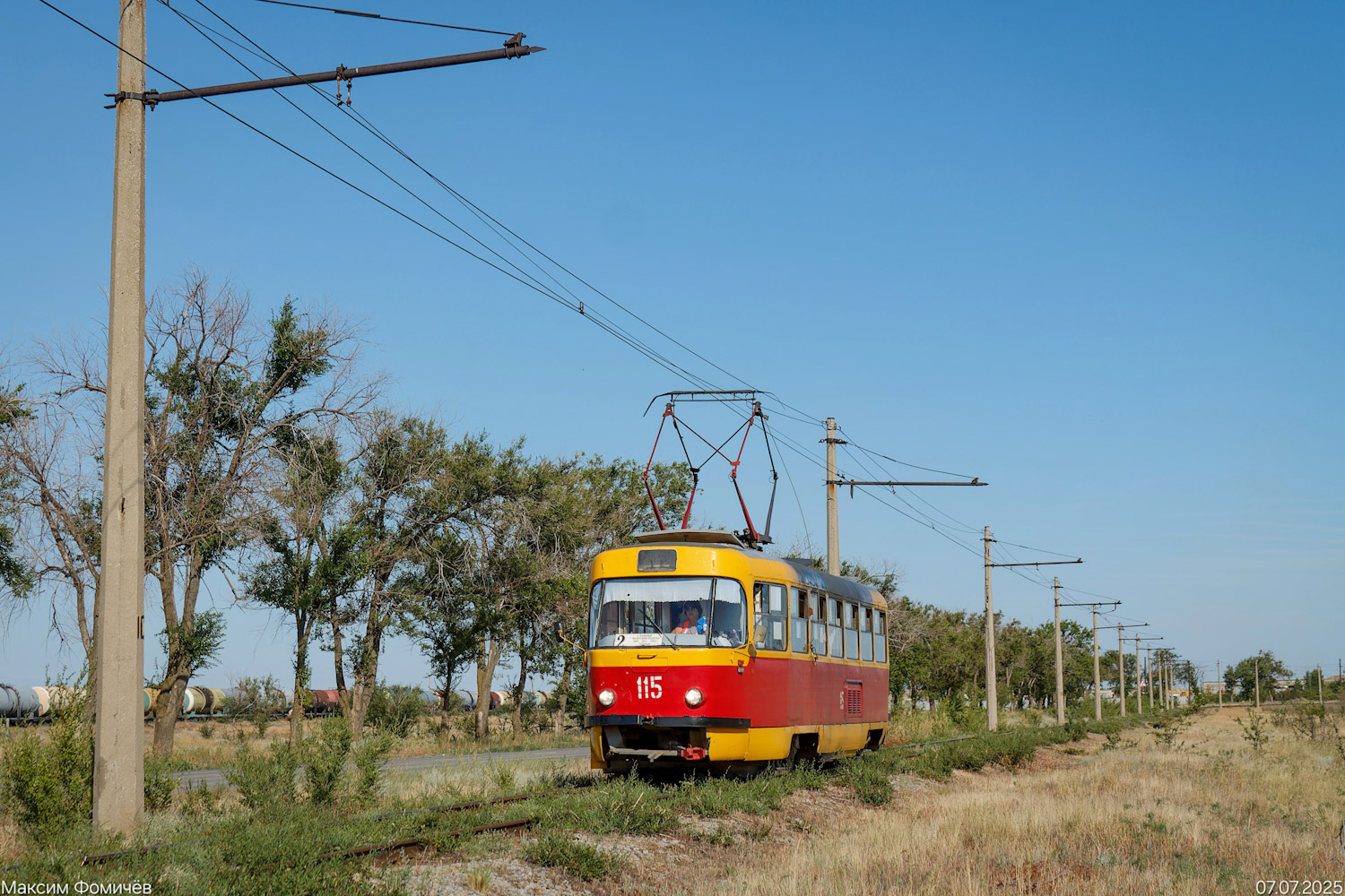 Voljski, Tatra T3SU Nr. 115; Voljski — ZOS tram link