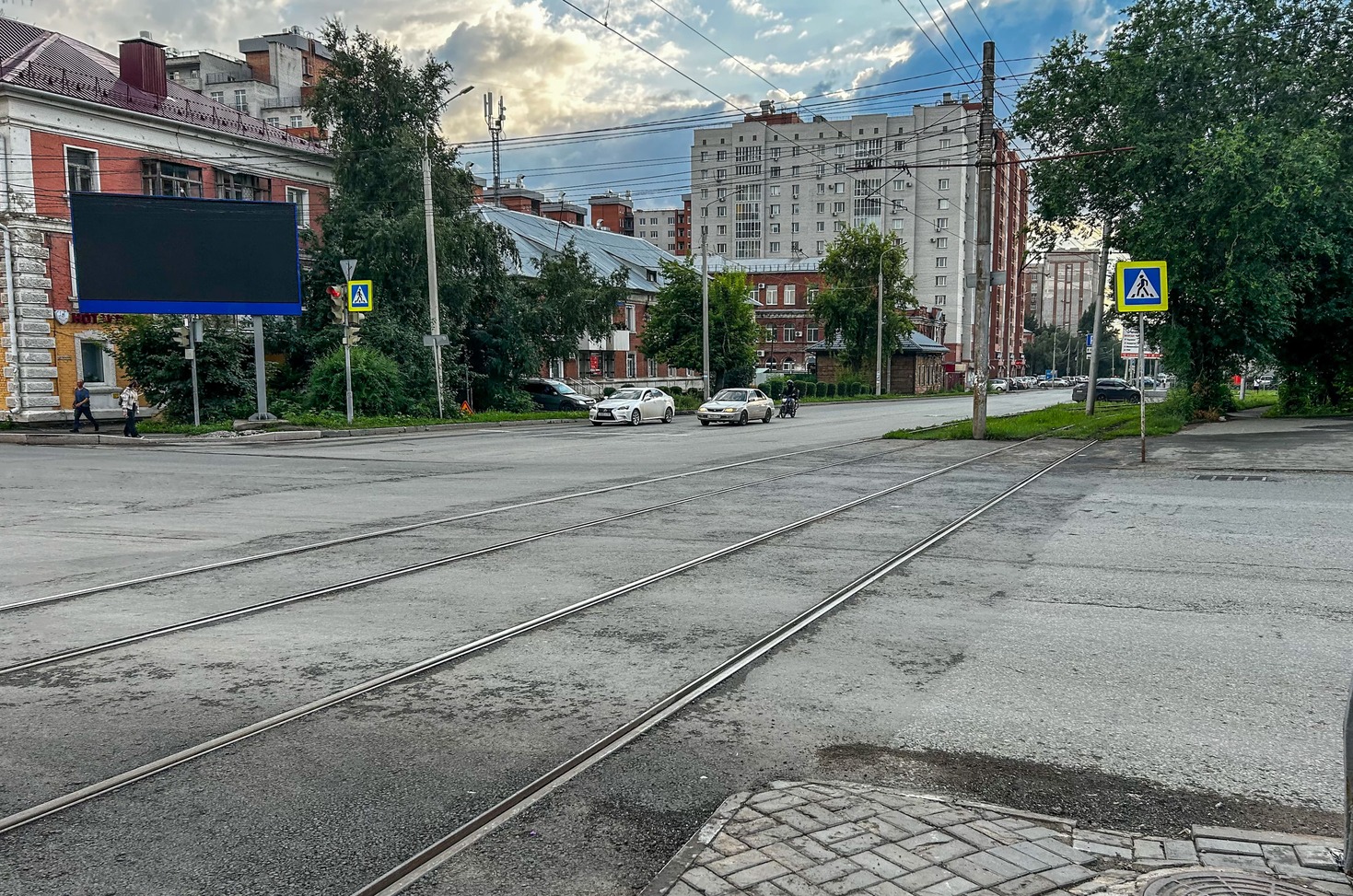Omsk — Repairs; Omsk — Tram lines – Right bank of the Om River