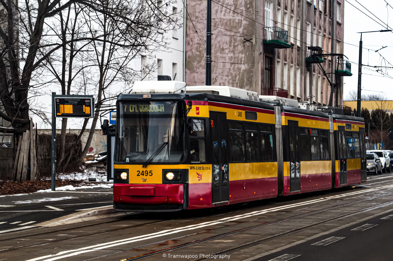 Лодзь, Adtranz GT6M-ZR № 2495