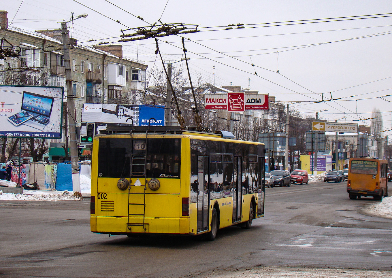 Кропивницкий, ЛАЗ E183D1 № 002