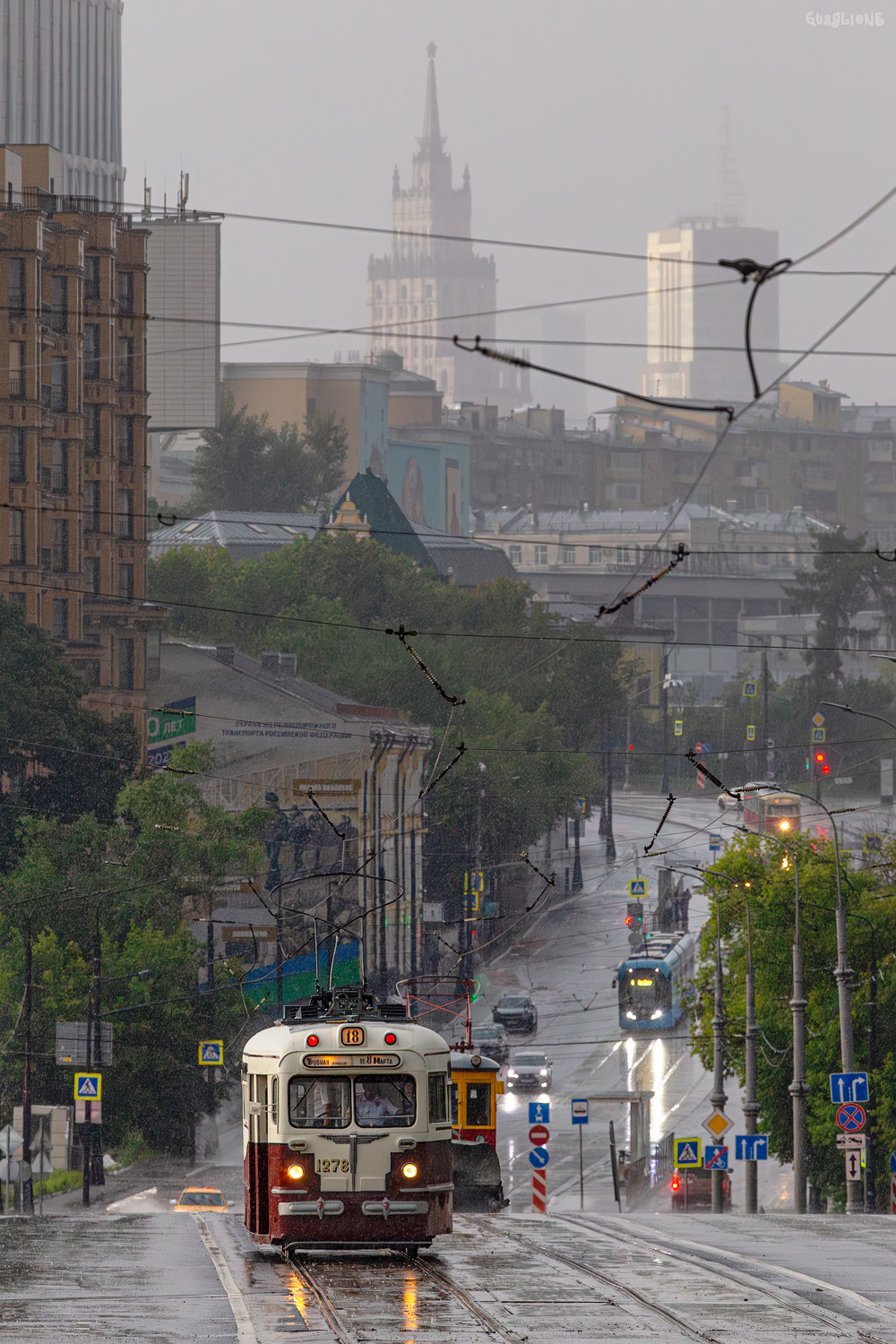 Москва, МТВ-82 № 1278; Москва — День Московского транспорта — 2025 (ночные репетиции парада трамваев 05.07.2025 и 10.07.2025, парад и выставка трамваев 12.07.2025)