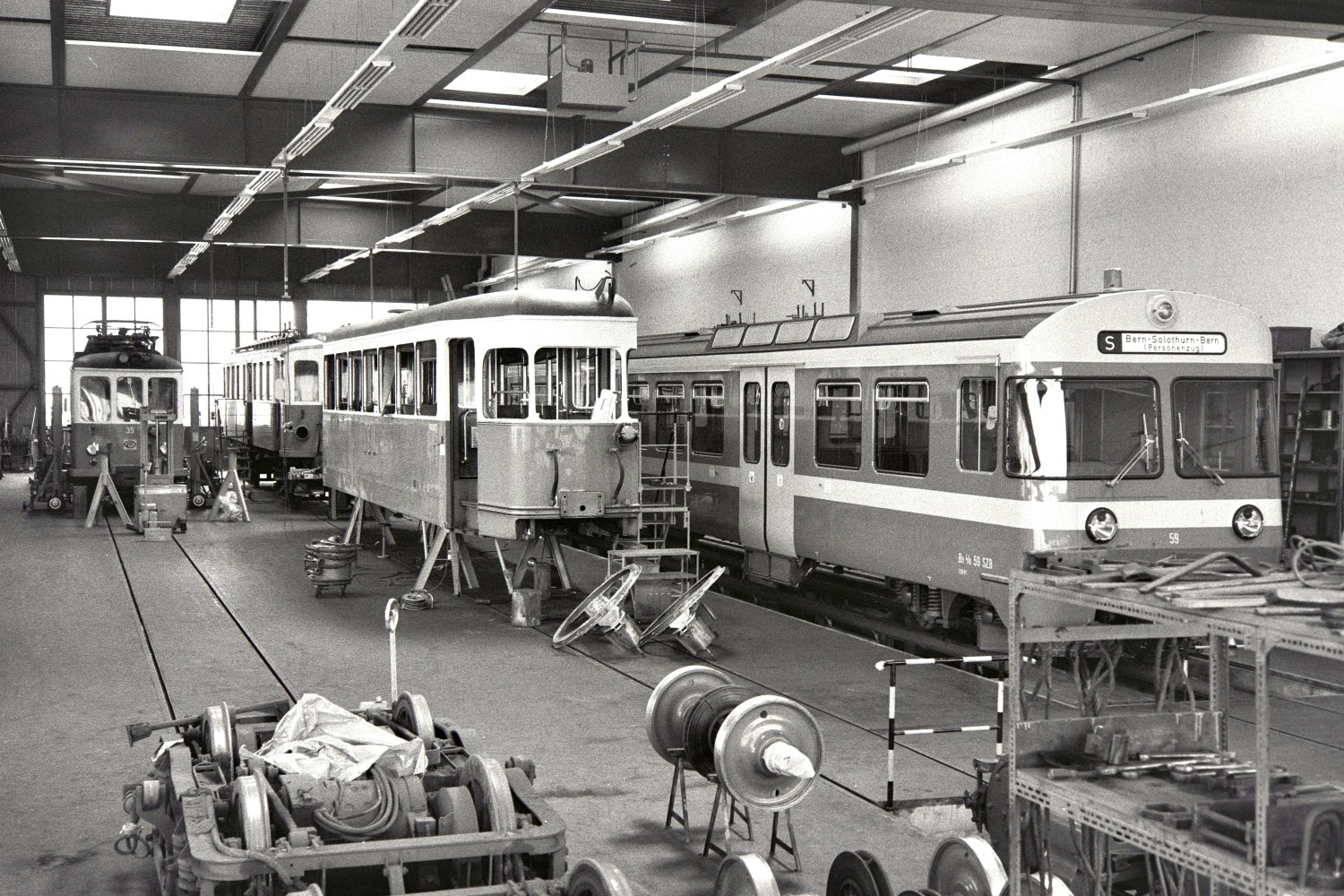 Берн, SIG/MFO CFe 4/4 № 35; Берн, Rastatt B4 № 333; Берн, SIG/BBC Be 4/8 № 59