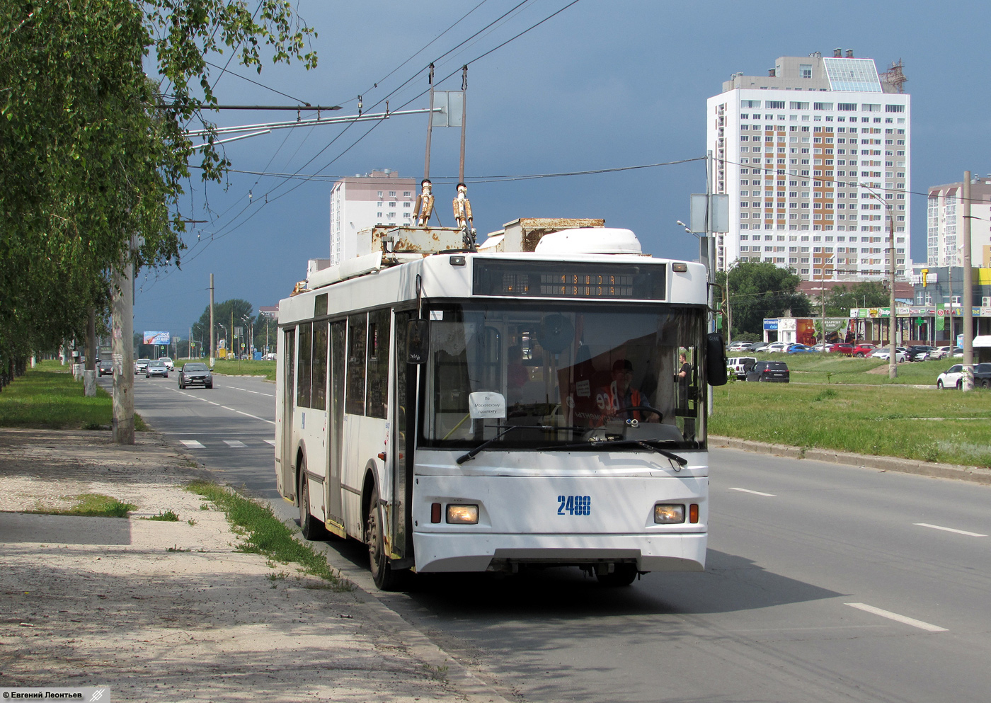 Тольятти, Тролза-5275.03 «Оптима» № 2488; Тольятти — Ремонт путепровода на улице Революционной с 06.2025