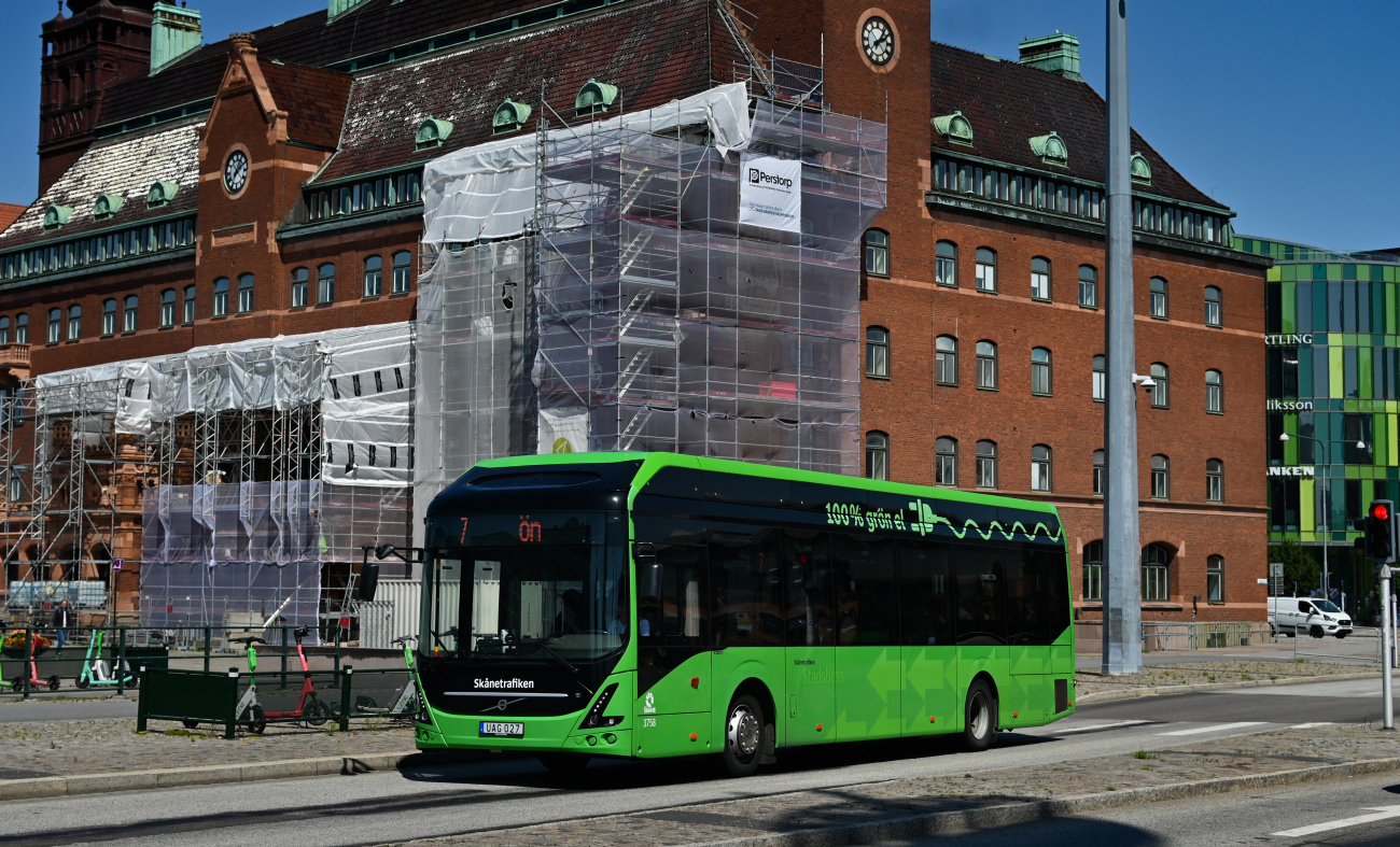 Malmö, Volvo 7900E # 3758