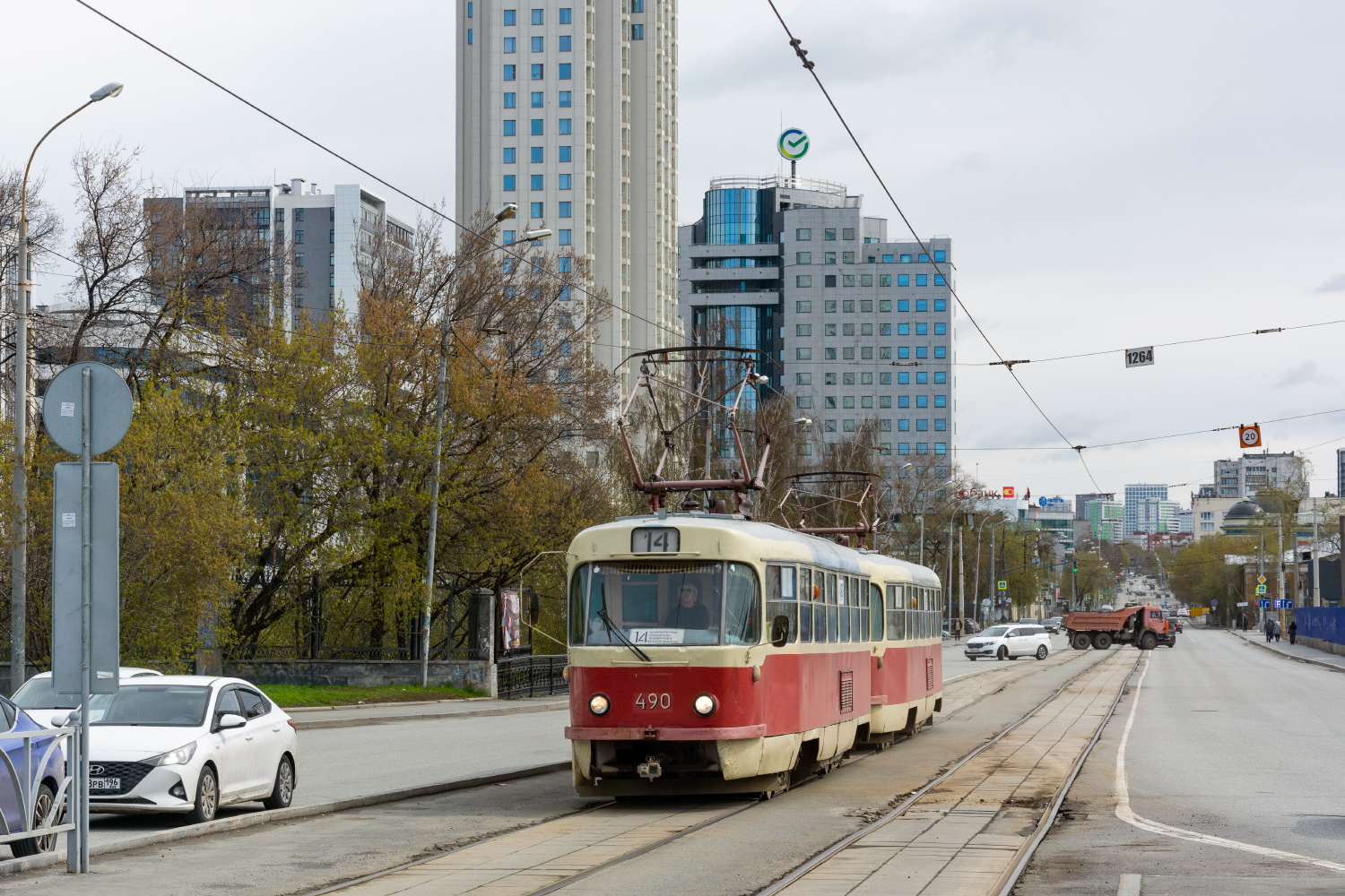 Jekaterynburg, Tatra T3SU (2-door) Nr 490