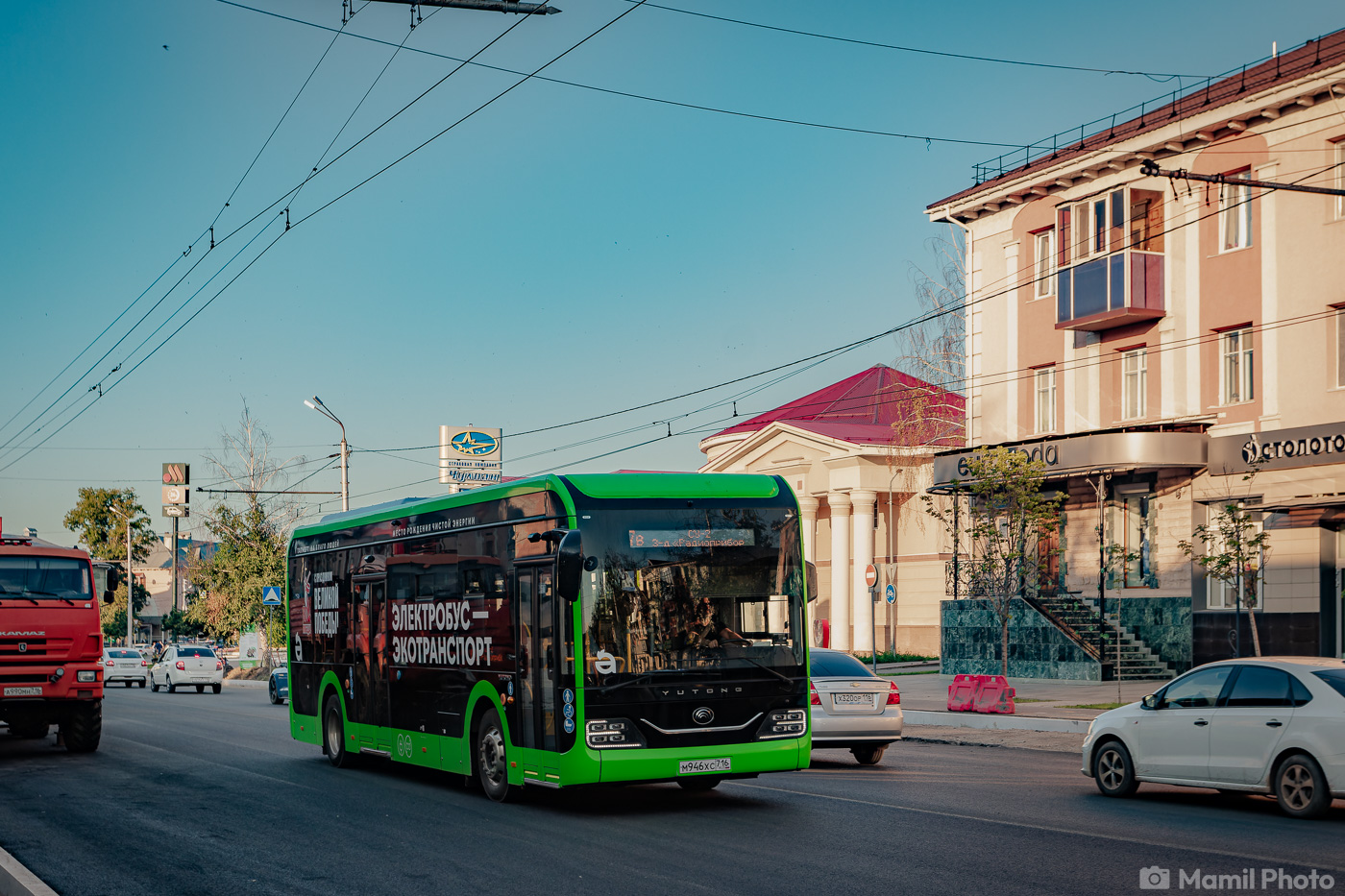 Альметьевск, Yutong ZK6106BEVG (QazTehna) № М 946 ХС 716