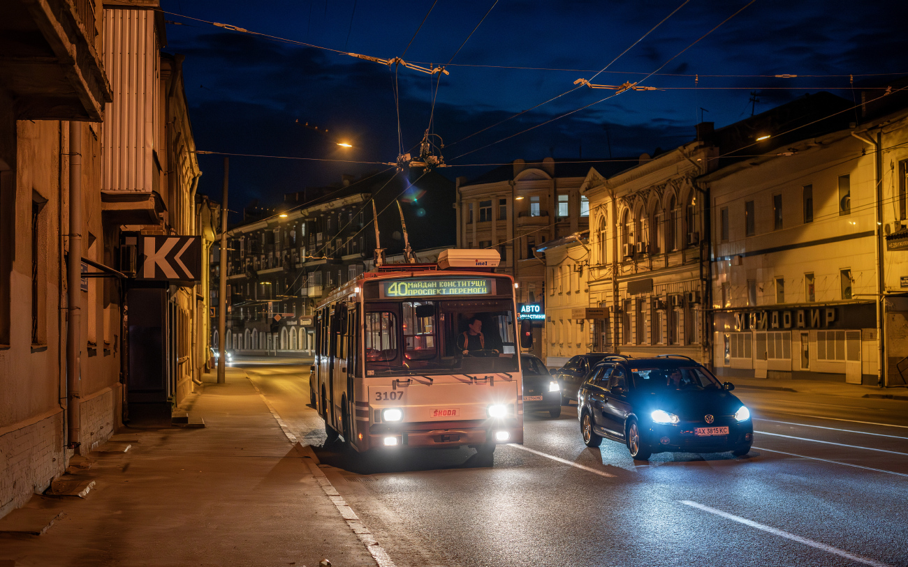 Харьков, Škoda 14TrM № 3107