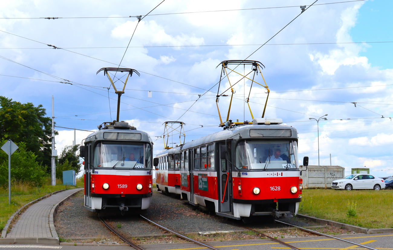 Брно, Tatra T3P № 1589; Брно, Tatra T3P № 1628