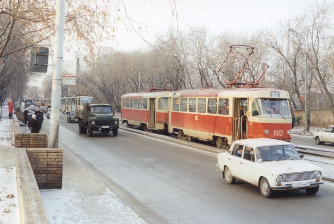 სამარა, Tatra T3SU (2-door) № 1103; სამარა — Historical photos — Tramway and Trolleybus (1992-2000)
