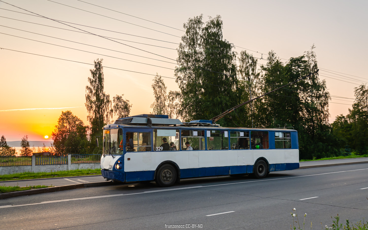 Петрозаводск, ВЗТМ-5284 № 329; Петрозаводск — Заказная поездка на троллейбусе ВЗТМ-5284 №329 — 13.07.2025