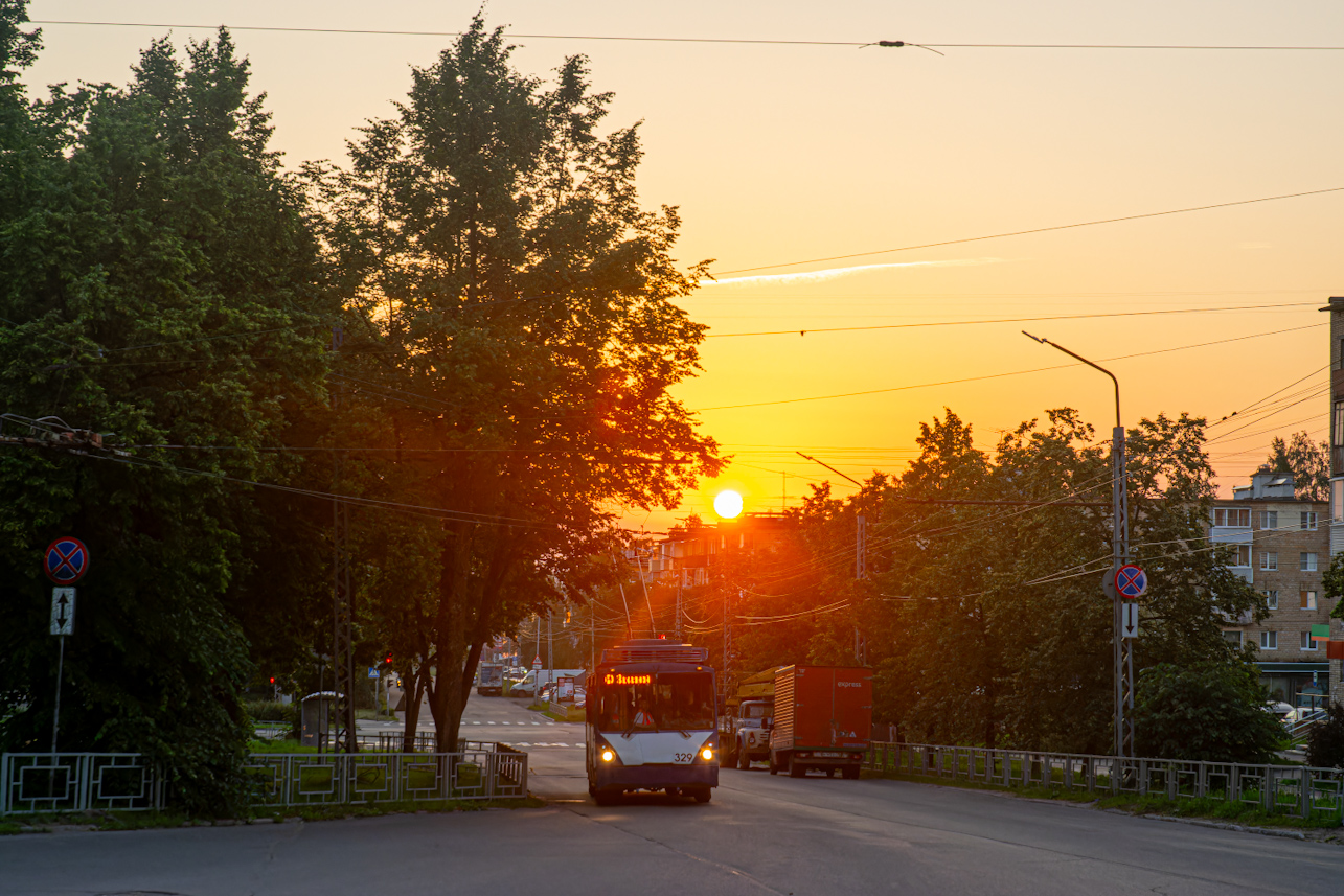 Petroskoi, VZTM-5284 # 329; Petroskoi — Booked trip on trolleybus ВЗТМ-5284 №329 — 13.07.2025
