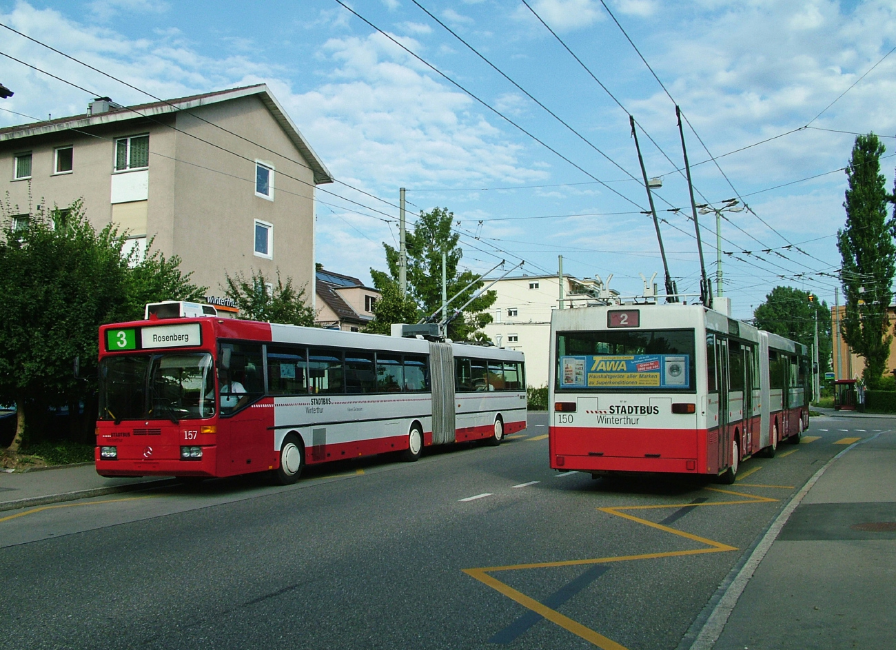 Винтертур, Mercedes-Benz O405GTZ № 157; Винтертур, Mercedes-Benz O405GTZ № 150