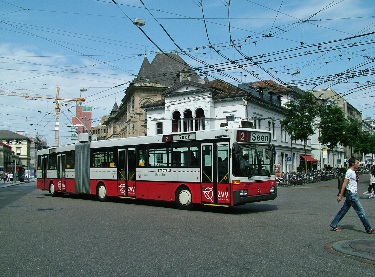 Винтертур, Mercedes-Benz O405GTZ № 141; Винтертур — Троллейбусные линии и инфраструктура