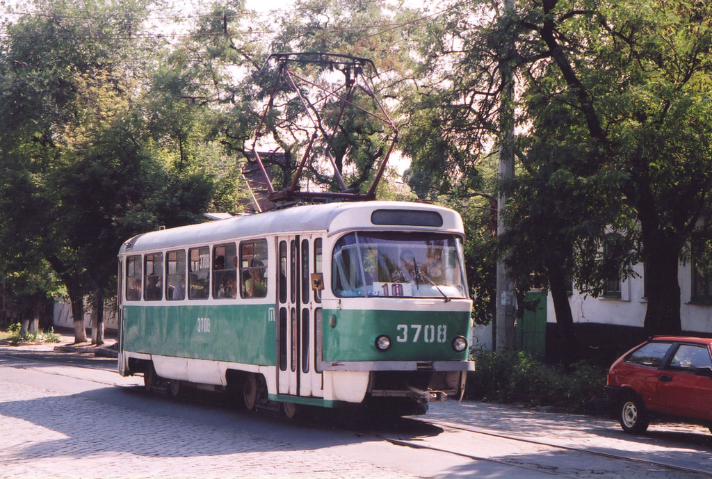 Донецк, Tatra T3SU (двухдверная) № 3708