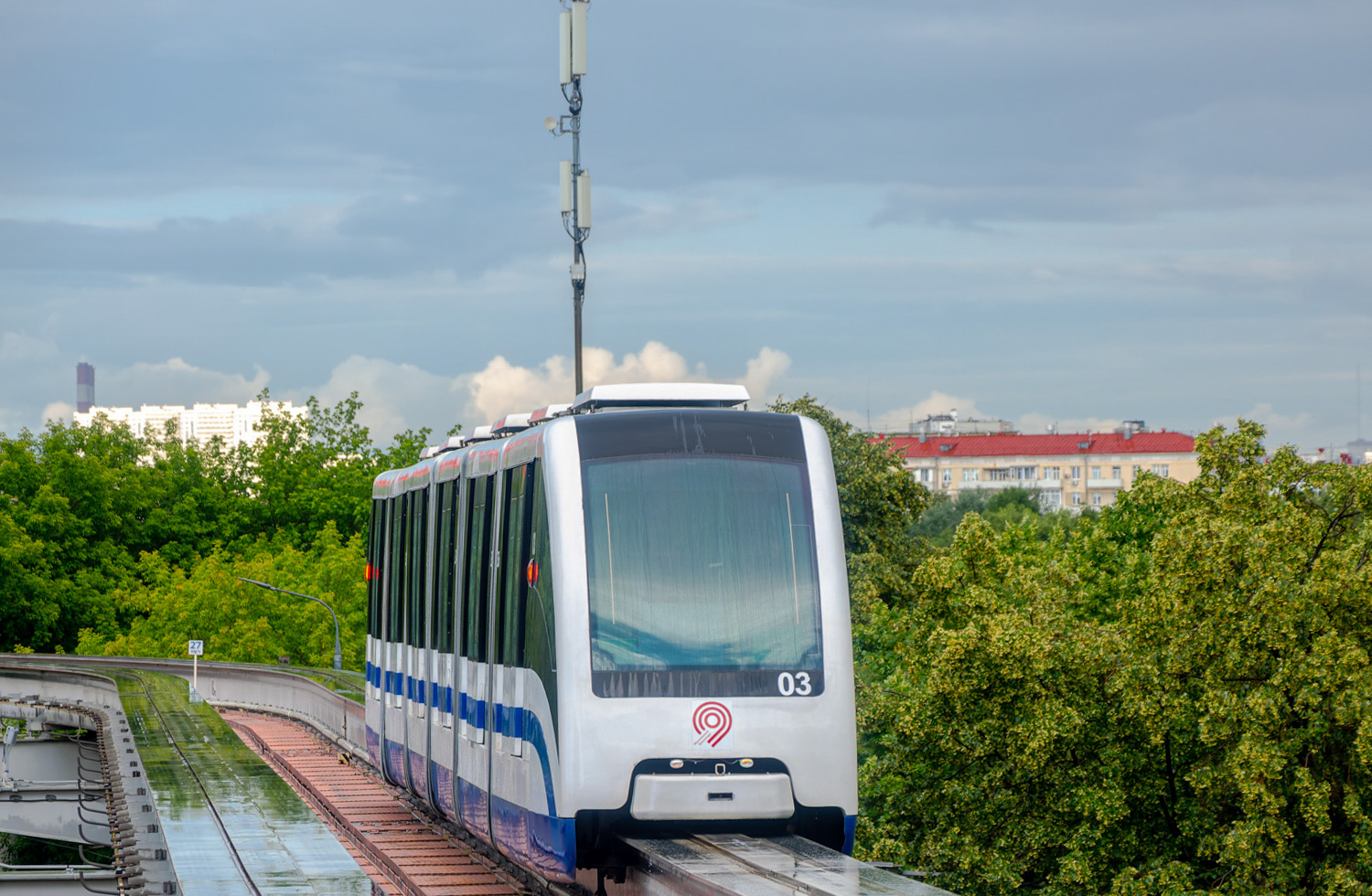 Москва, ЭПС № 03; Москва — Закрытие движения Московского монорельса 26 — 27 июня 2025