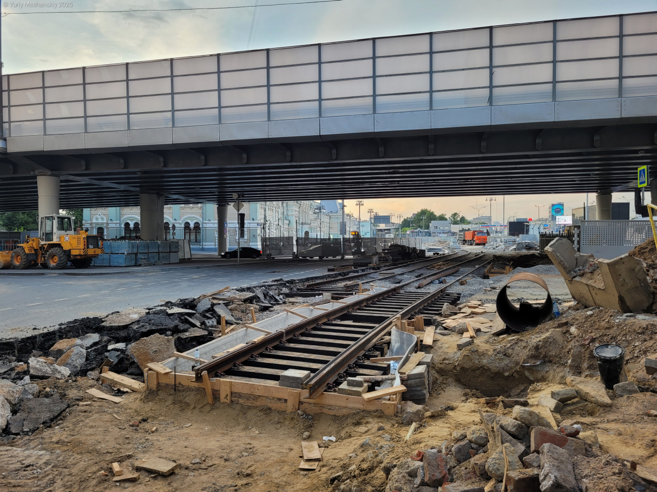 Moskwa — Rebuild of the tram line along Trifonovskaya Street & Gilyarovskogo Street to Rijskaya Square