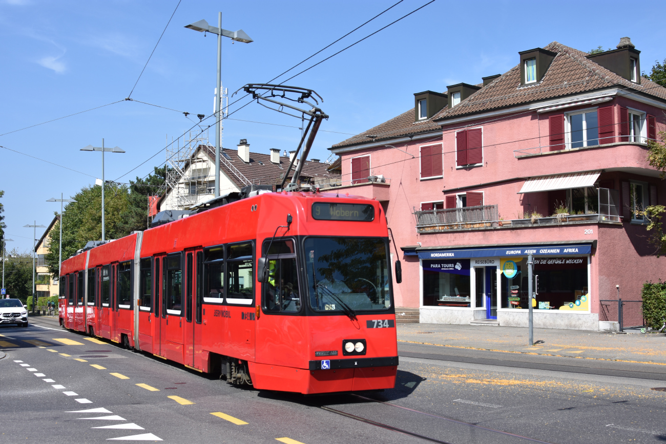 Берн, ACMV/ABB/Duewag Be 4/8 № 734