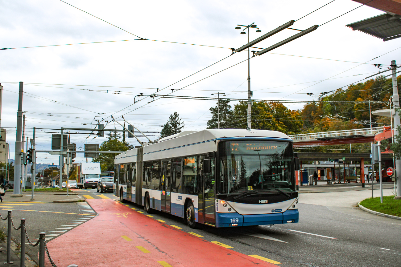Цюрих, Hess SwissTrolley 4 (BGT-N2D) № 169