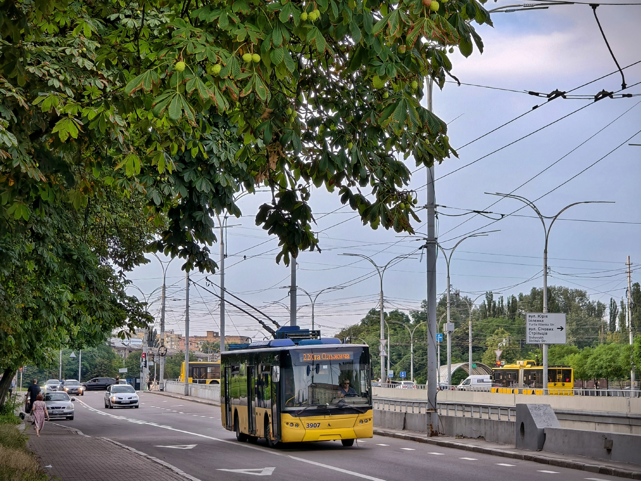 Киев, ЛАЗ E183D1 № 3907 Киев, ЛАЗ E183D1 № 3907