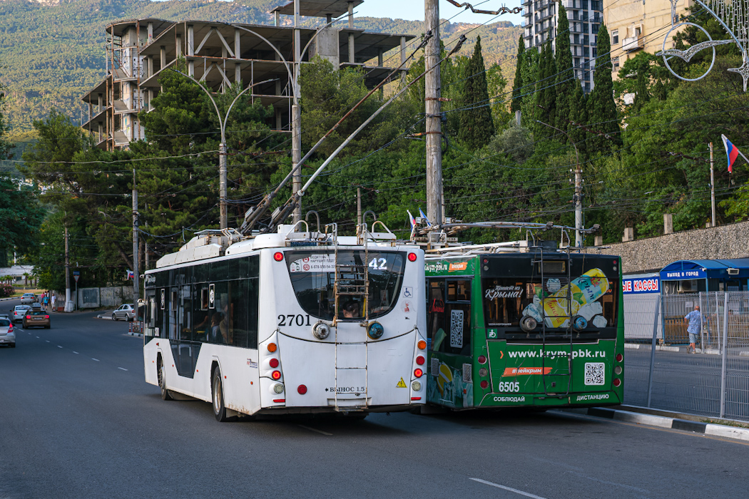 Trolleybus de Crimée, VMZ-5298.01 “Avangard” N°. 2701