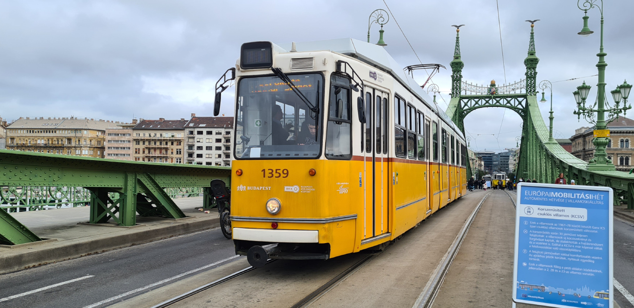 Будапешт, Ganz-Hunslet KCSV7 № 1359; Будапешт — Выходные без автомобиля (05-06.10.2024)