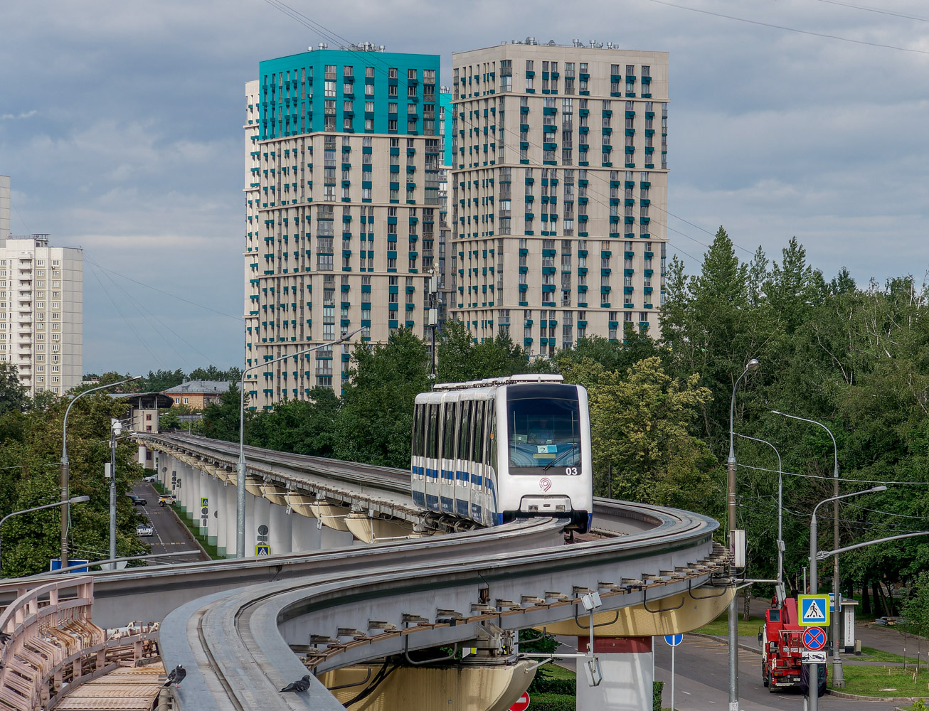 Москва, ЭПС № 03; Москва — Закрытие движения Московского монорельса 26 — 27 июня 2025; Москва — Монорельс