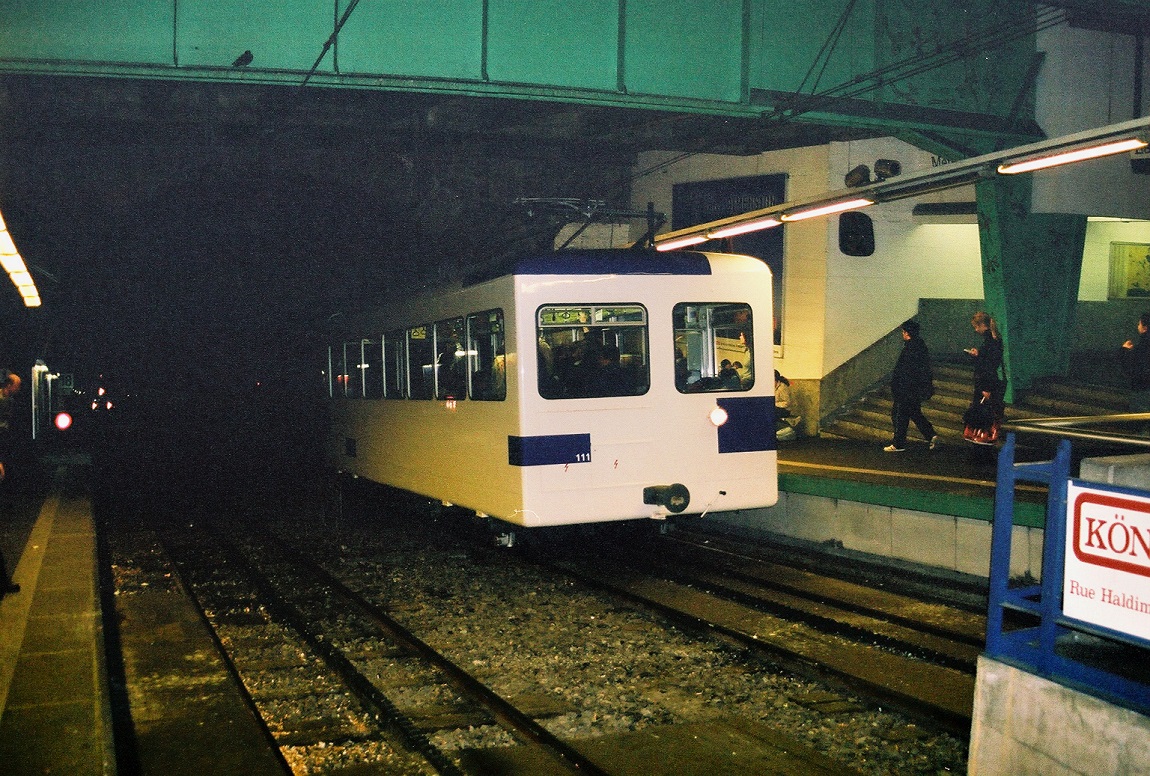Lausanne, SLM/SIG/MFO Bhe 2/2 nr. 111; Lausanne — Métro-Ouchy (LO) Rack Railway (1877-22.01.2006)