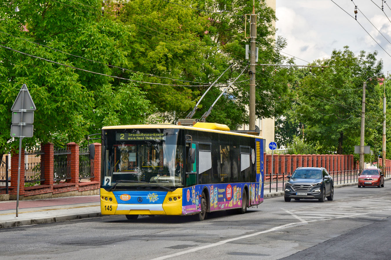 Тернопіль, ЛАЗ E183D1 № 145