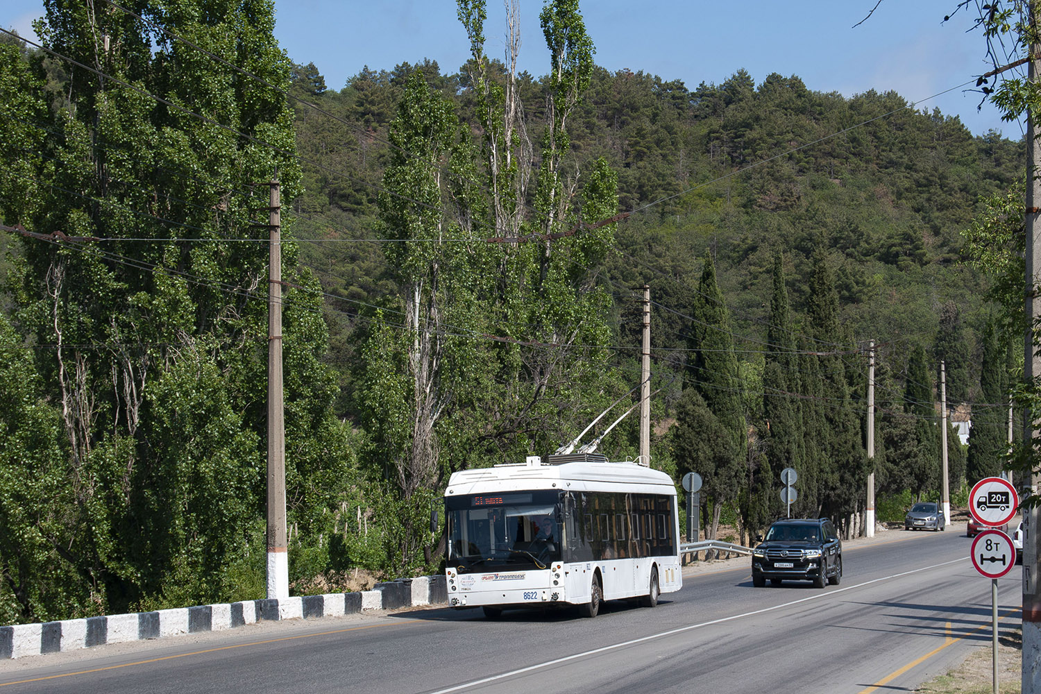 Crimean trolleybus, Trolza-5265.05 “Megapolis” # 8622