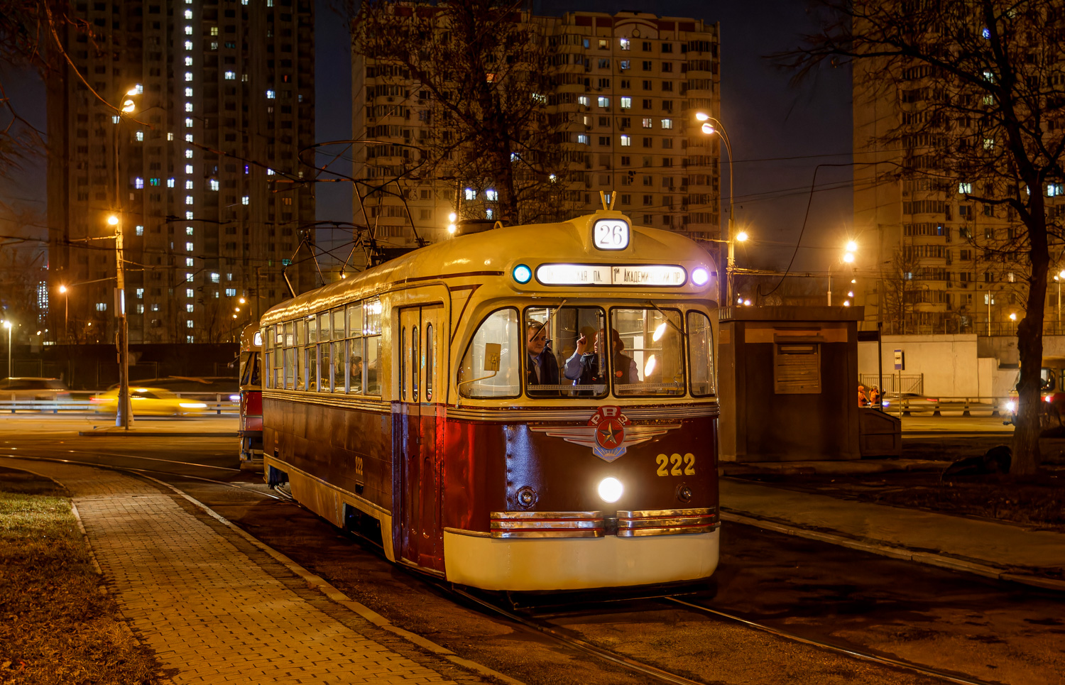Maskva, RVZ-6 nr. 222; Maskva — Celebration of the 126th anniversary of the Moscow Tram (rehearsal of the parade on 04/02/2025, parade and exhibition of trams on 04/19/2025)
