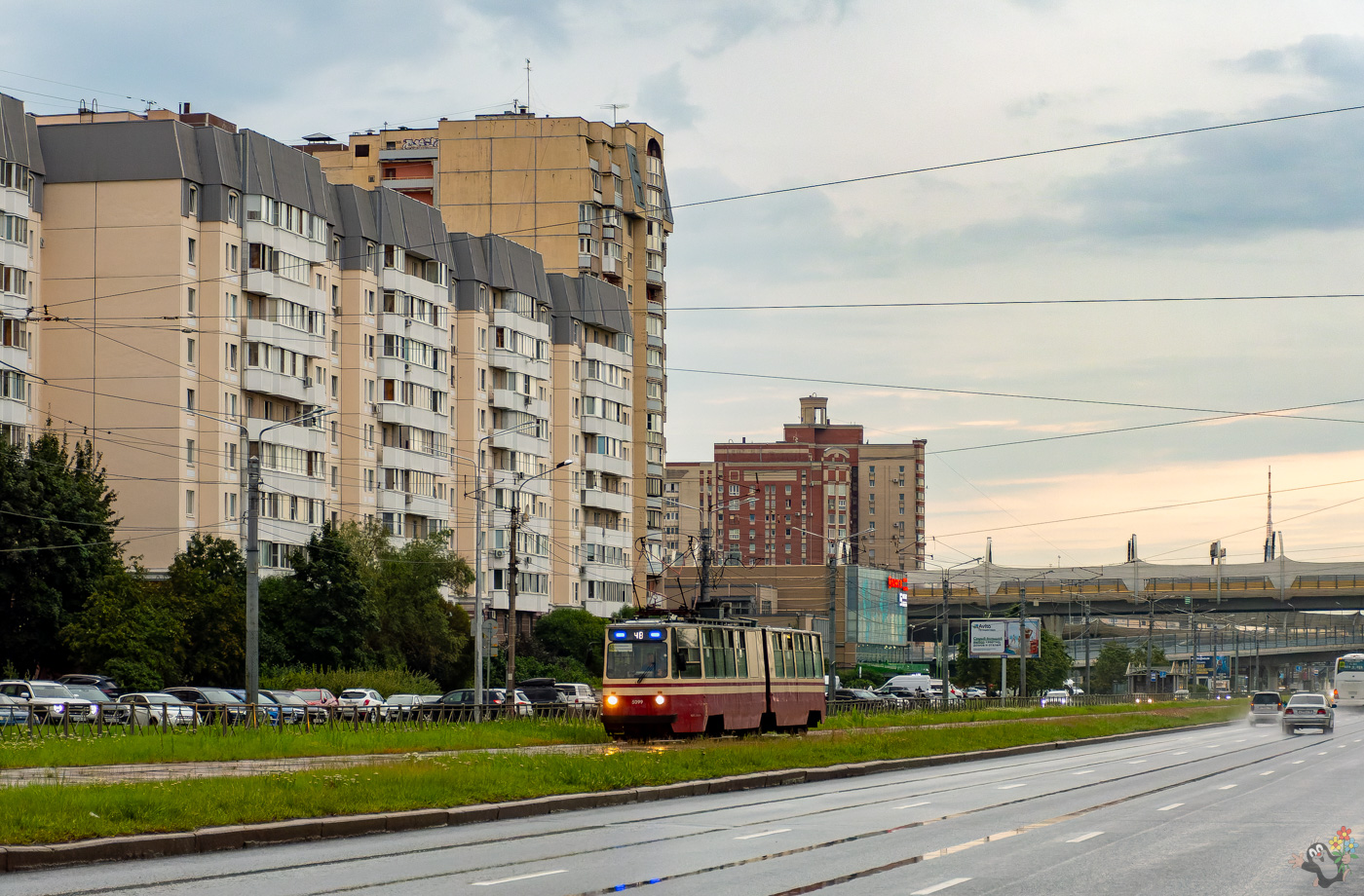 Санкт-Петербург, ЛВС-86К № 5099; Санкт-Петербург — Трамвайные линии и инфраструктура