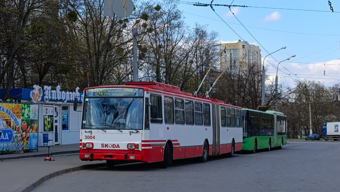 Харьков, Škoda 15Tr13/6M № 3004 Харьков, Škoda 15Tr13/6M № 3004