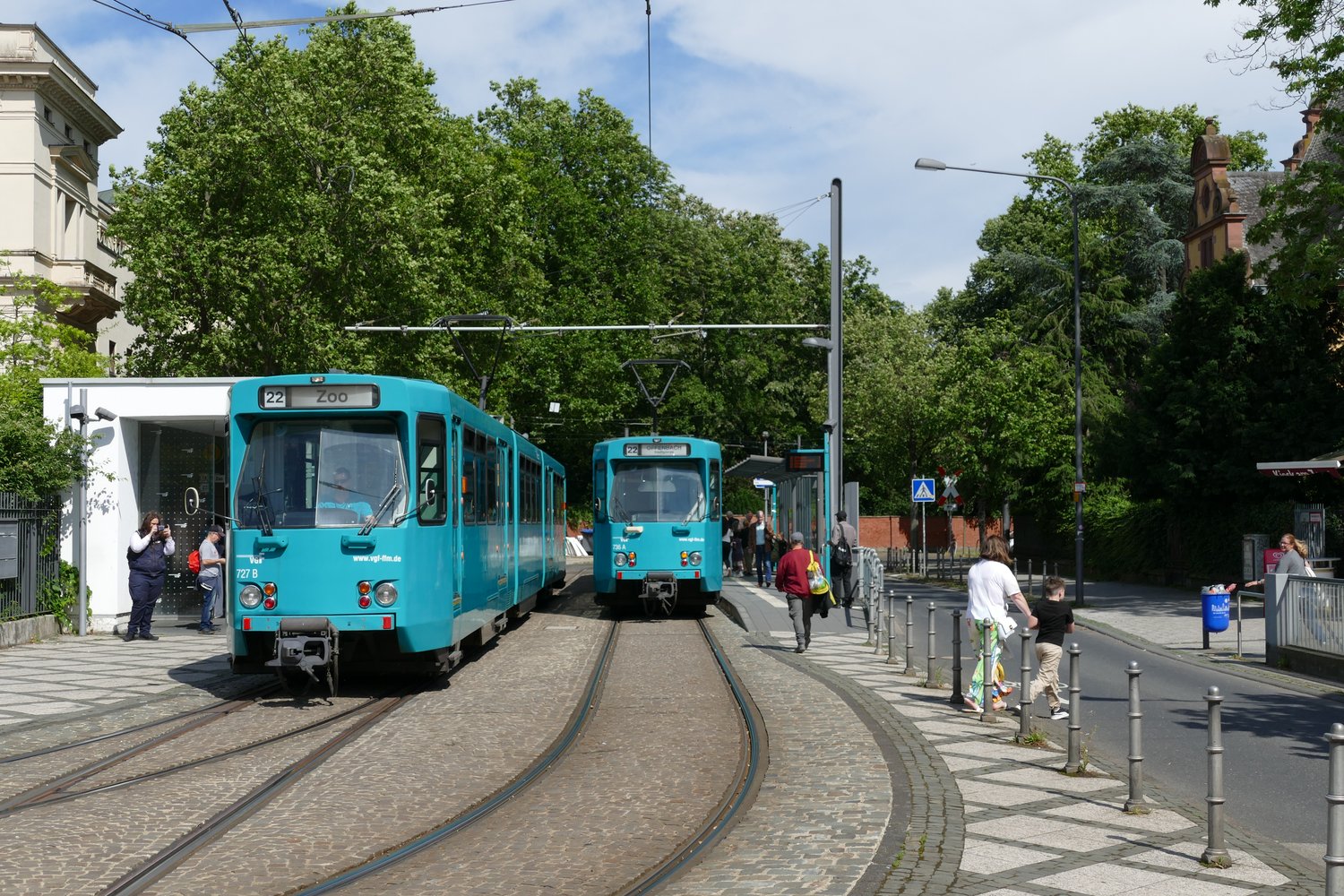 Франкфурт-на-Майне, Duewag Pt № 727; Франкфурт-на-Майне, Duewag Pt № 736