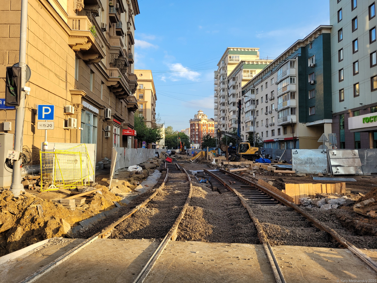 Moskva — Rebuild of the tram line along Trifonovskaya Street & Gilyarovskogo Street to Rijskaya Square
