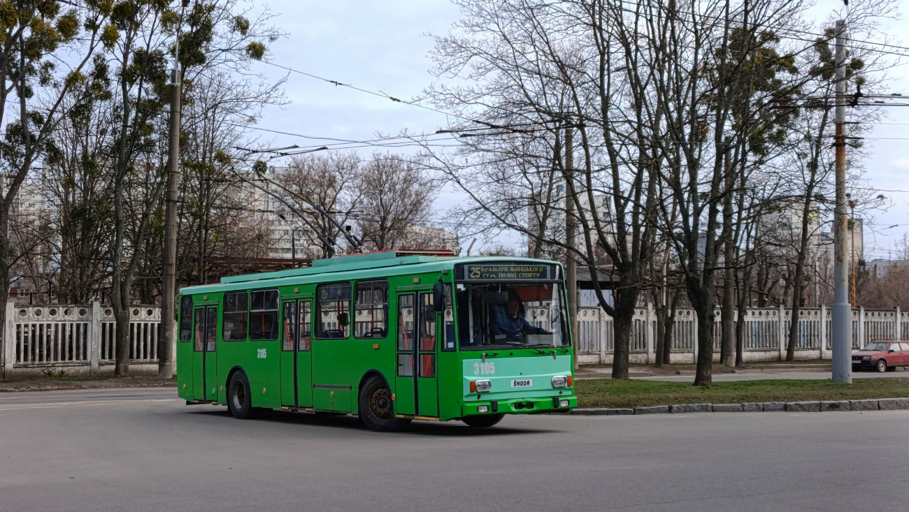 Харьков, Škoda 14Tr17/6M № 3105