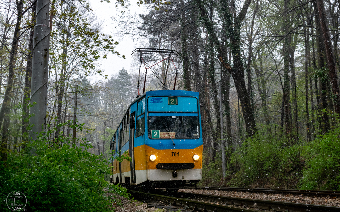 Софія, Т6М-700 F № 701; Софія — Спецвыпуск в честь 40-летия эксплуатации трамваев Т6М-700 — 06.04.2025
