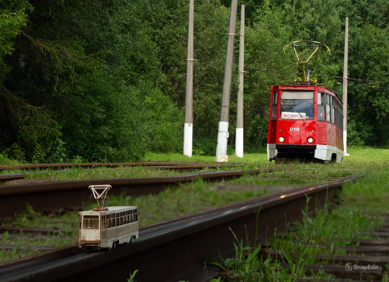 Новополоцк, 71-605 (КТМ-5М3) № 019; Новополоцк — Заказная поездка 22.07.2025 на вагоне 019; Моделизм